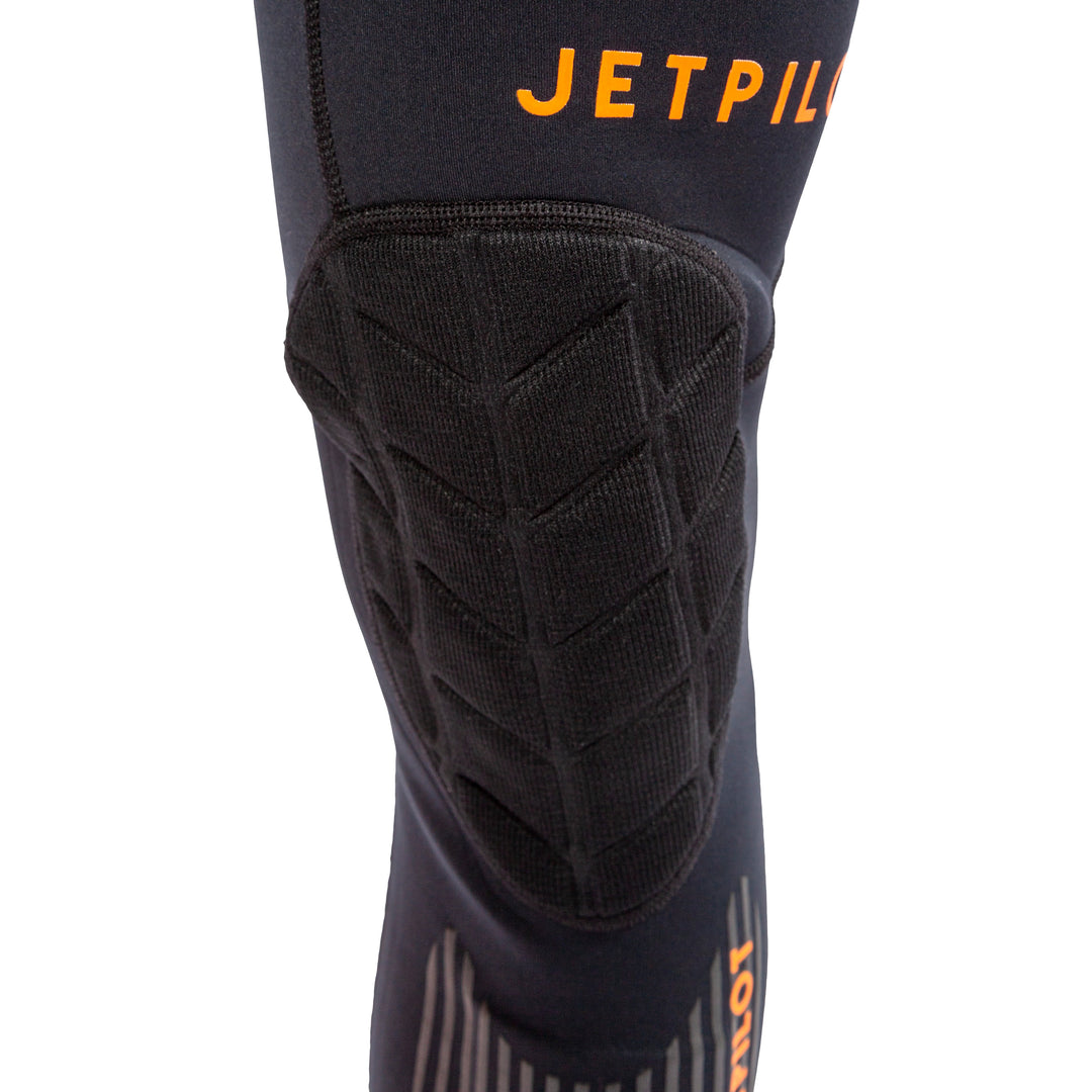 View of the Knee pad for the Jetpilot L.R.E. John Wetsuit black colorway.