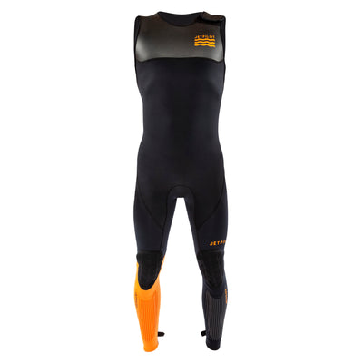 Front view of the Jetpilot L.R.E. John Wetsuit black colorway.