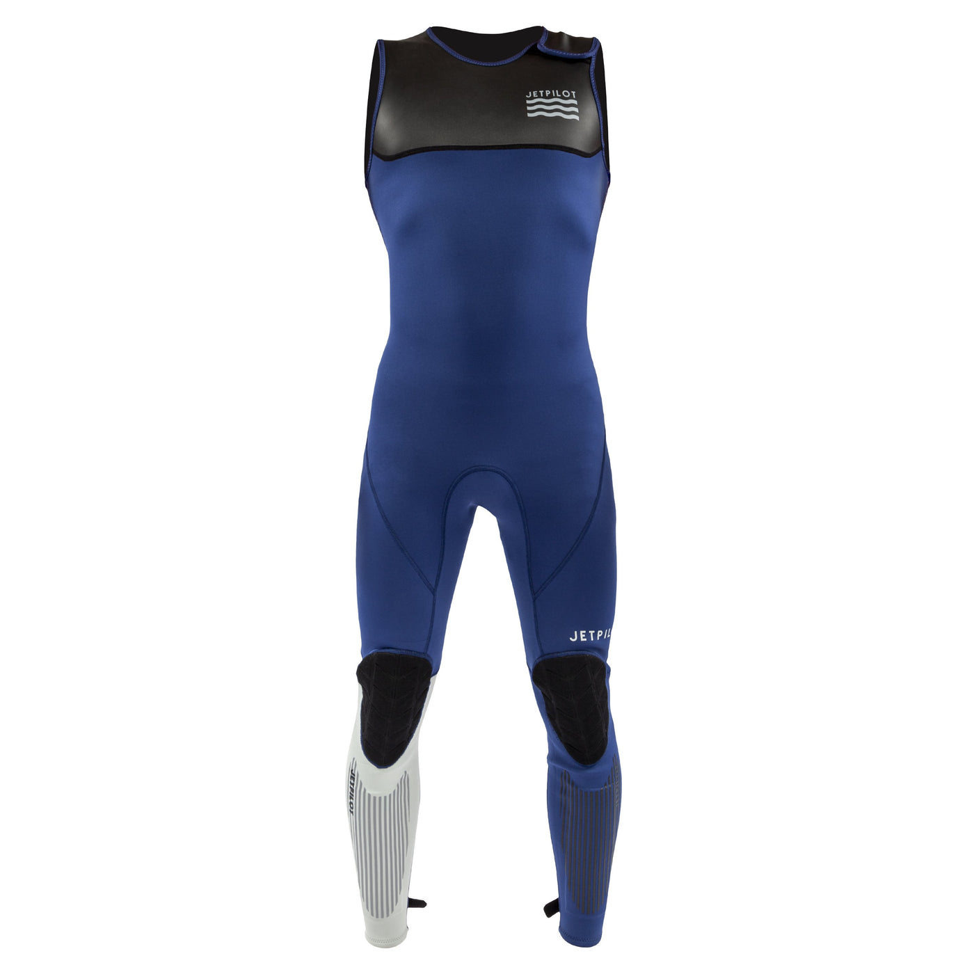Front view of the Jetpilot L.R.E. John Wetsuit Navy colorway.