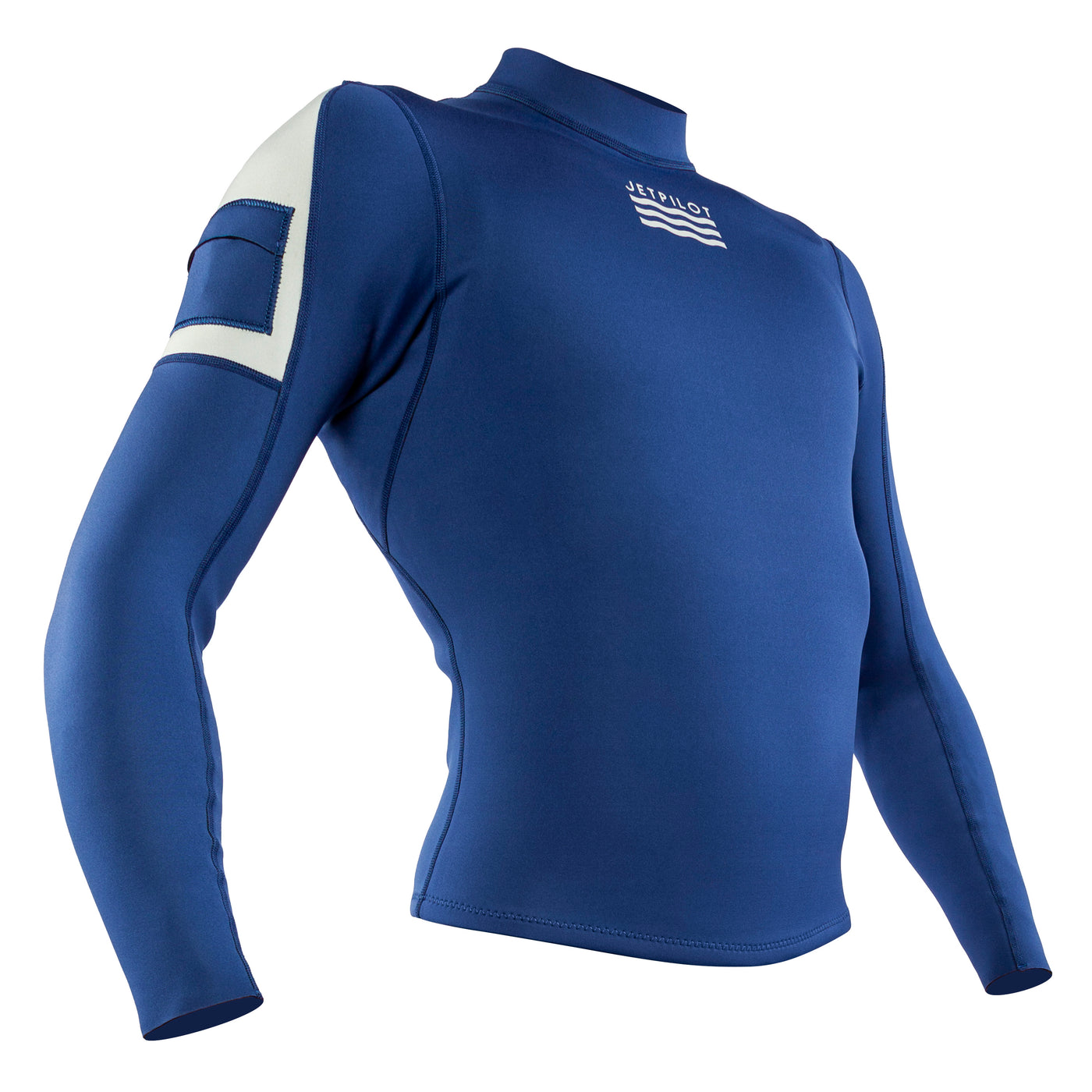 Side view of the Jetpilot L.R.E. Jacket Navy colorway.