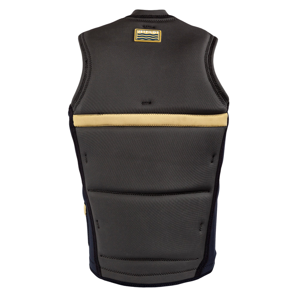 Rear view of the Jetpilot Freeboard Ayala Comp Vest. #color_ayala-black