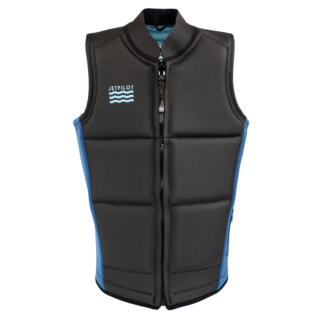 Front view of the Jetpilot Freeboard Ayala Comp Vest. #color_ayala-blue