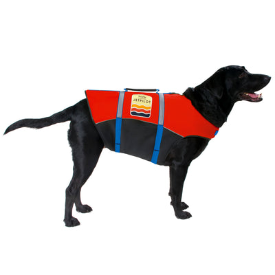 Red Jetpilot Dog PFD.