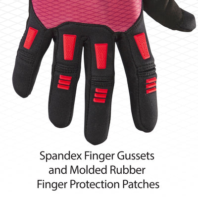 view of the Jetpilot Hold Fast Full Finger Glove. #color_black-charcoal
