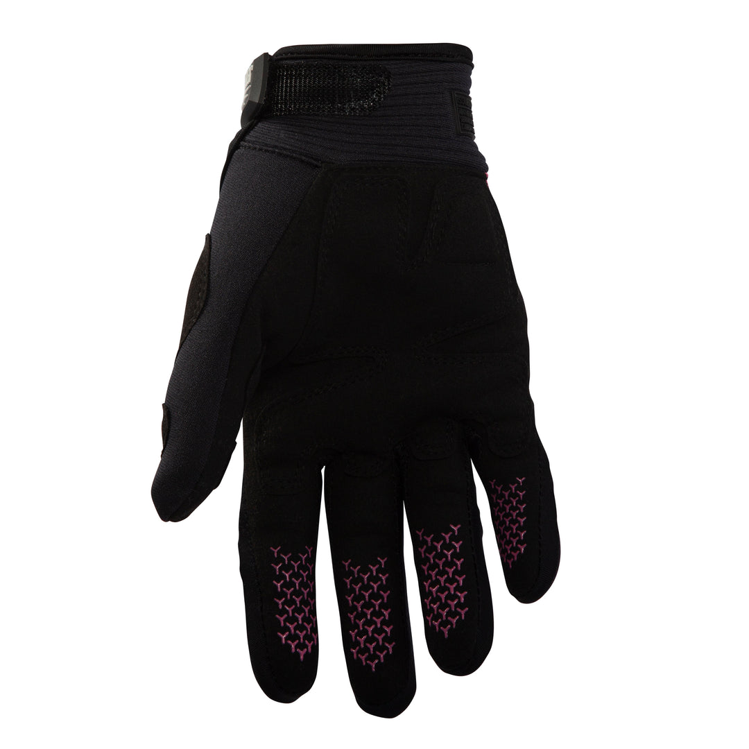 Back view of the Jetpilot Hold Fast Full Finger Glove. #color_black-pink