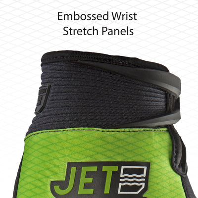 view of the Jetpilot Hold Fast Short Finger Glove. #color_black-pink