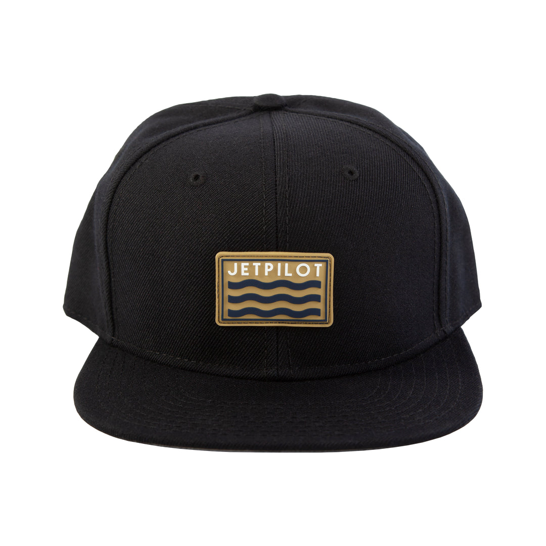 Front view of the black Freeboard Hat