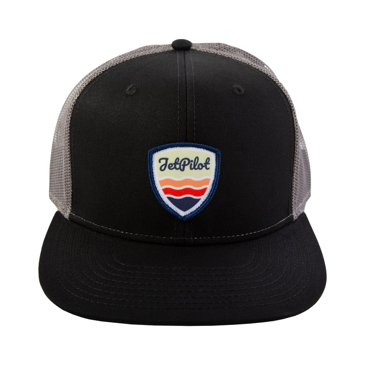 Front view of the black standard Issue Hat