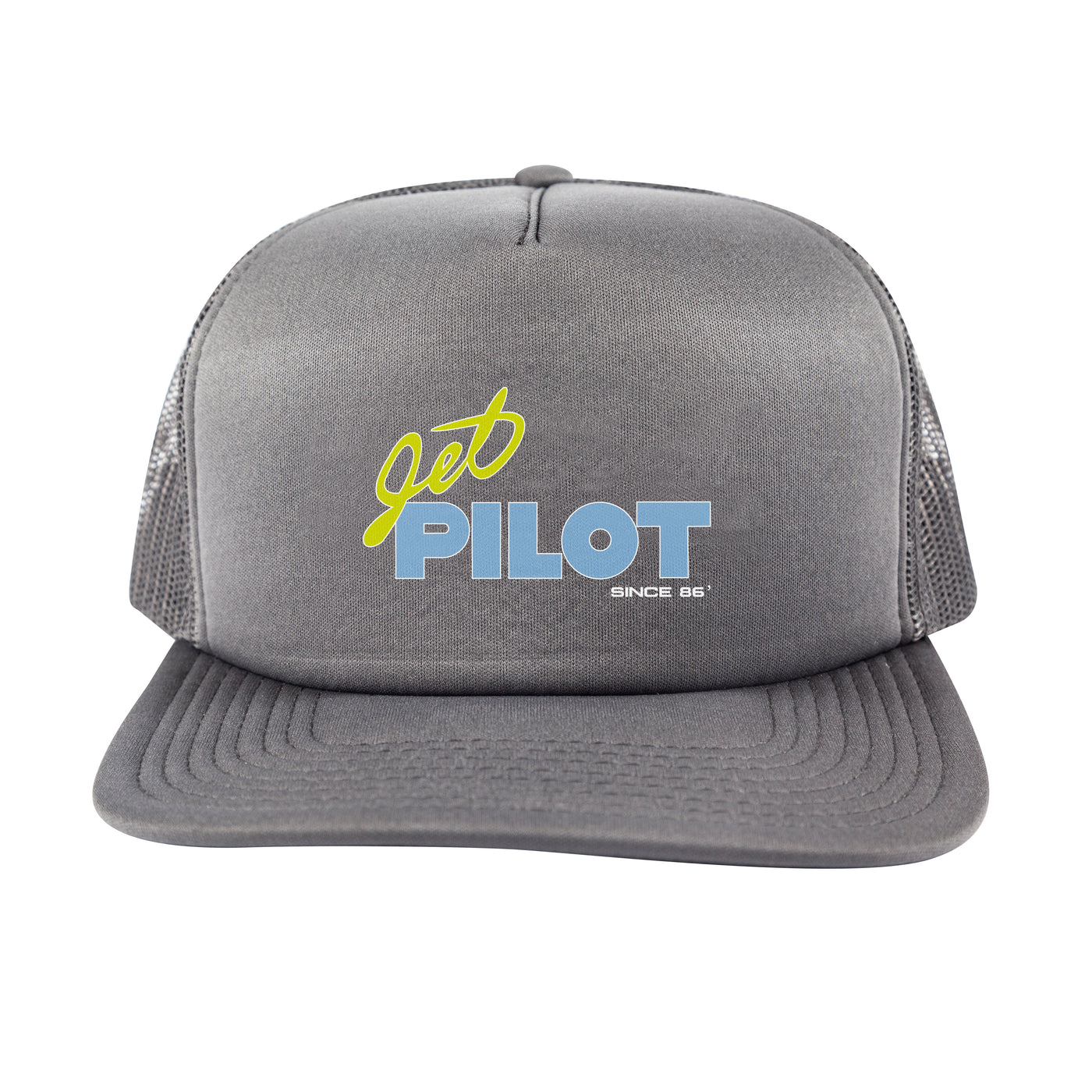 Front view of the grey vintage class hat