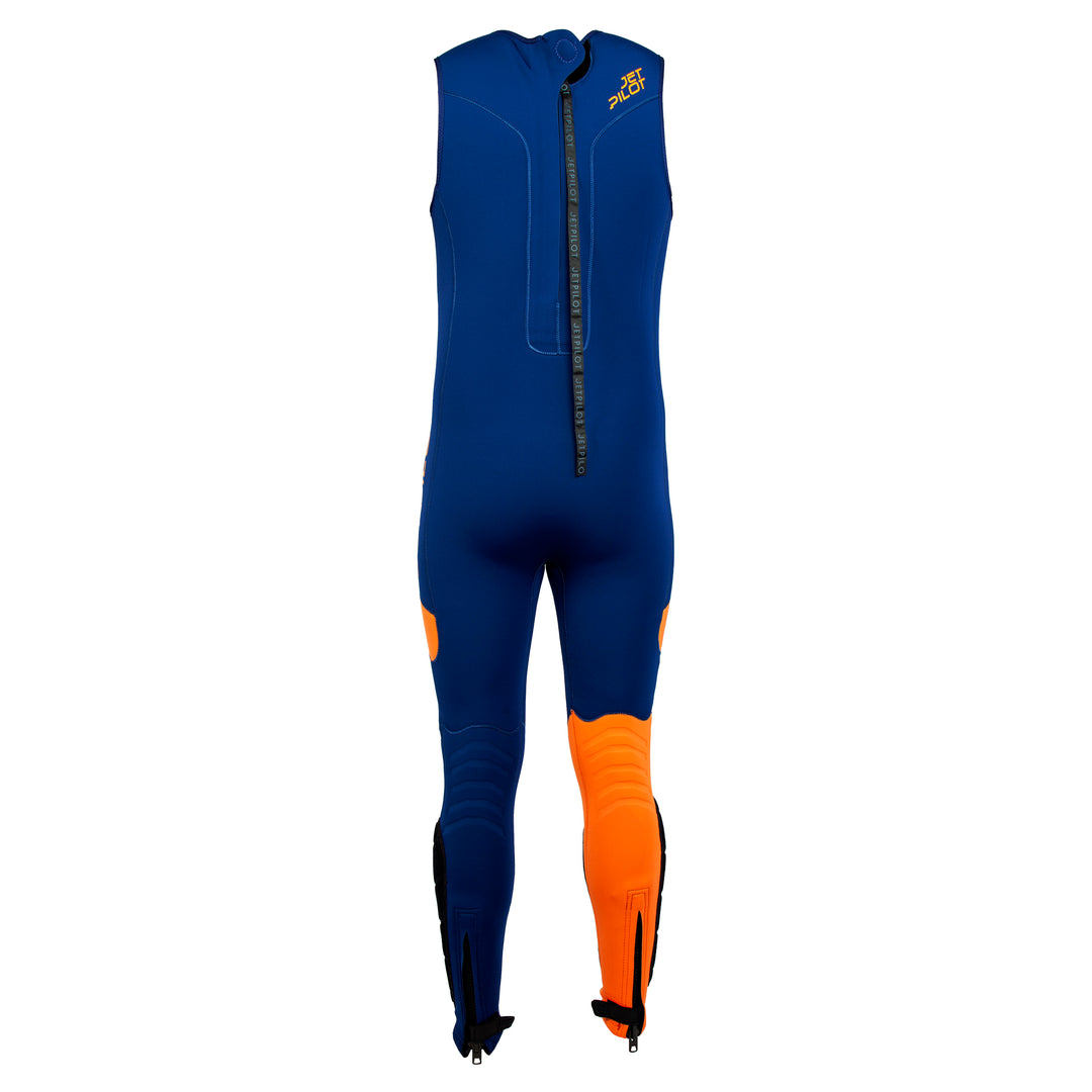 Back view of the Jetpilot F-86 Sabre John wetsuit Navy colorway.