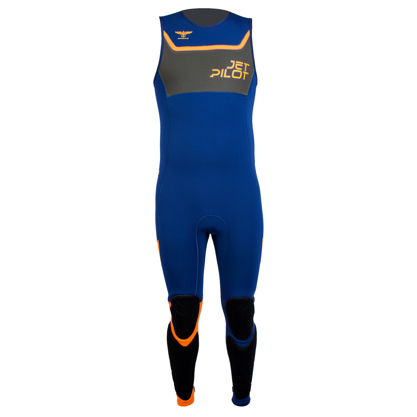 Front view of the Jetpilot F-86 Sabre John wetsuit Navy colorway.