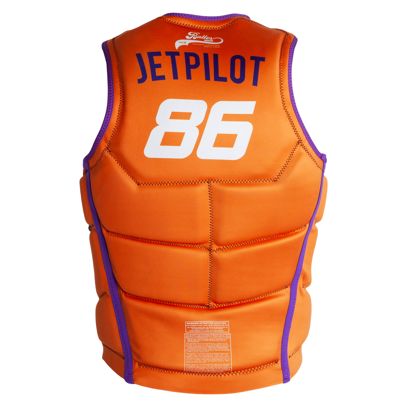 View of the Jetpilot Bonifay Baller Comp Vest. #color_black-phx