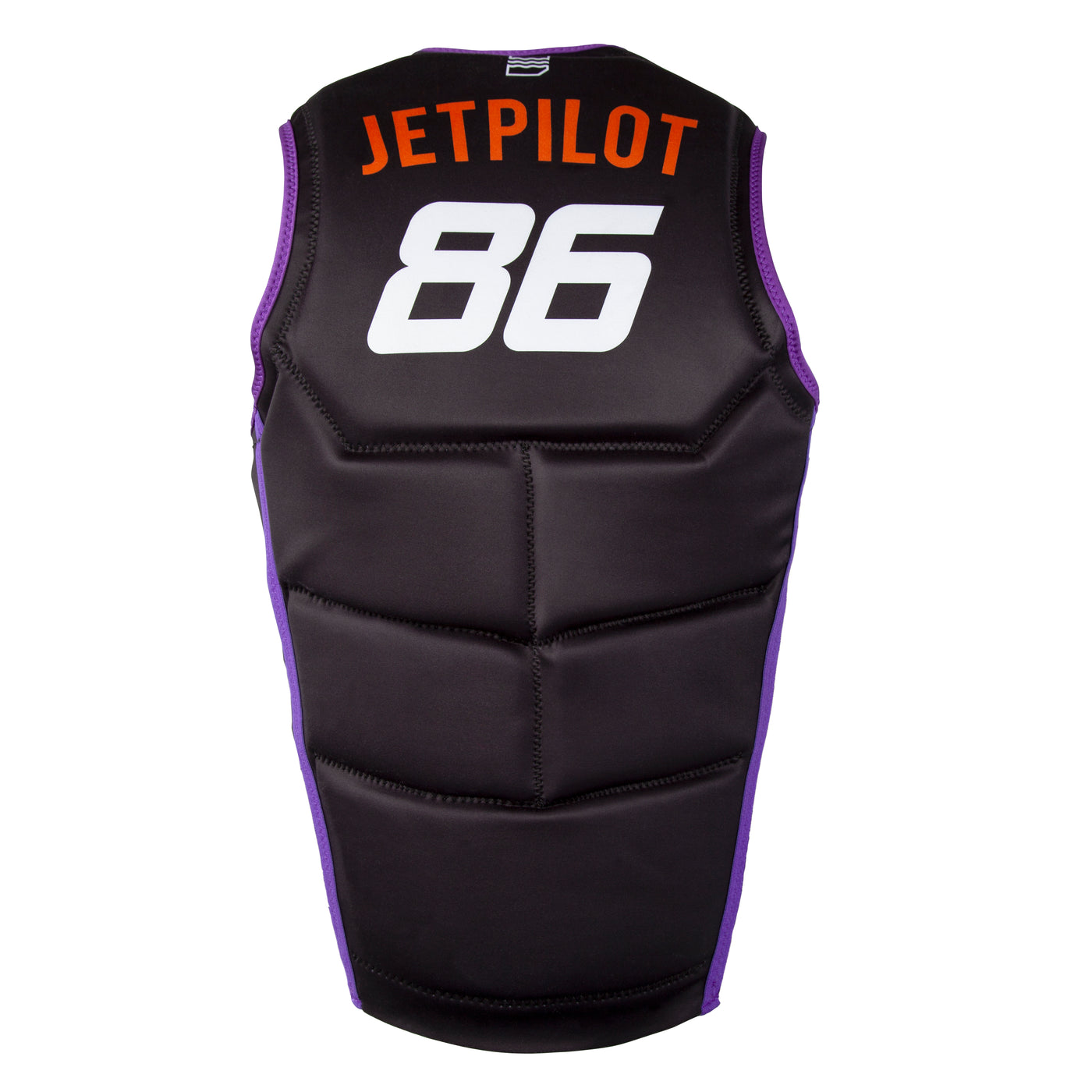 Back view of the Jetpilot Bonifay Baller Comp Vest. #color_black-phx