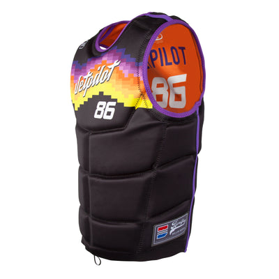 Side view of the Jetpilot Bonifay Baller Comp Vest. #color_black-phx