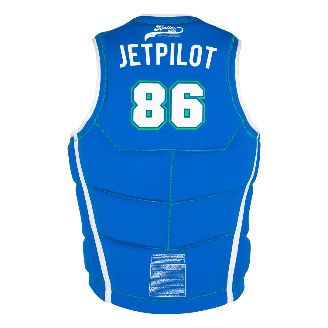 View of the Jetpilot Bonifay Baller Comp Vest. #color_green-dal
