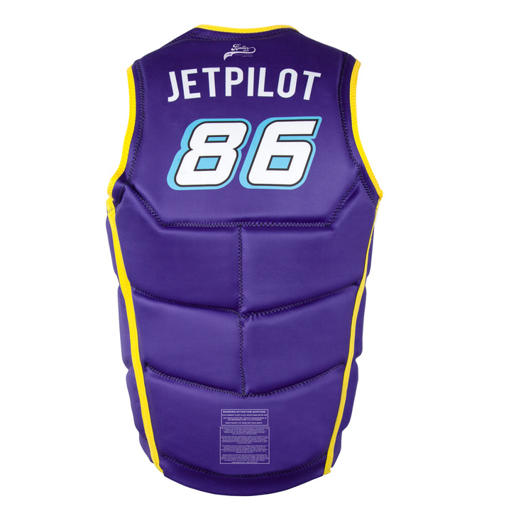 Back view of the Jetpilot Bonifay Baller Comp Vest. #color_purple-ut