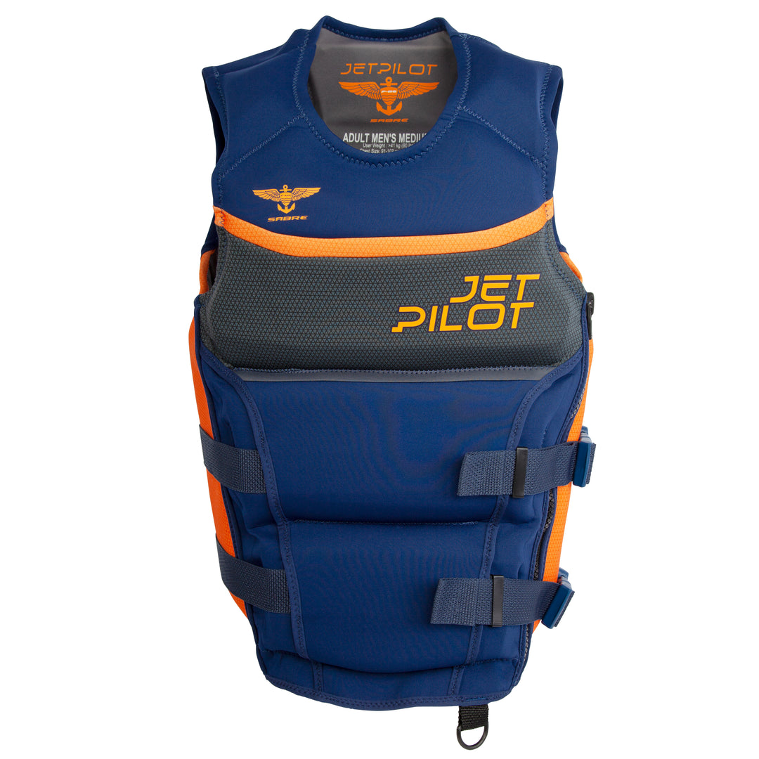 Front view of the F-86 Sabre Neoprene CGA Vest. #color_navy