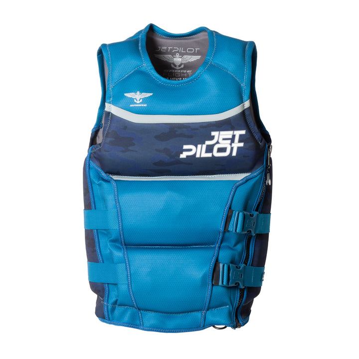 Front view of the F-86 Sabre Neoprene CGA Vest color blue camo
