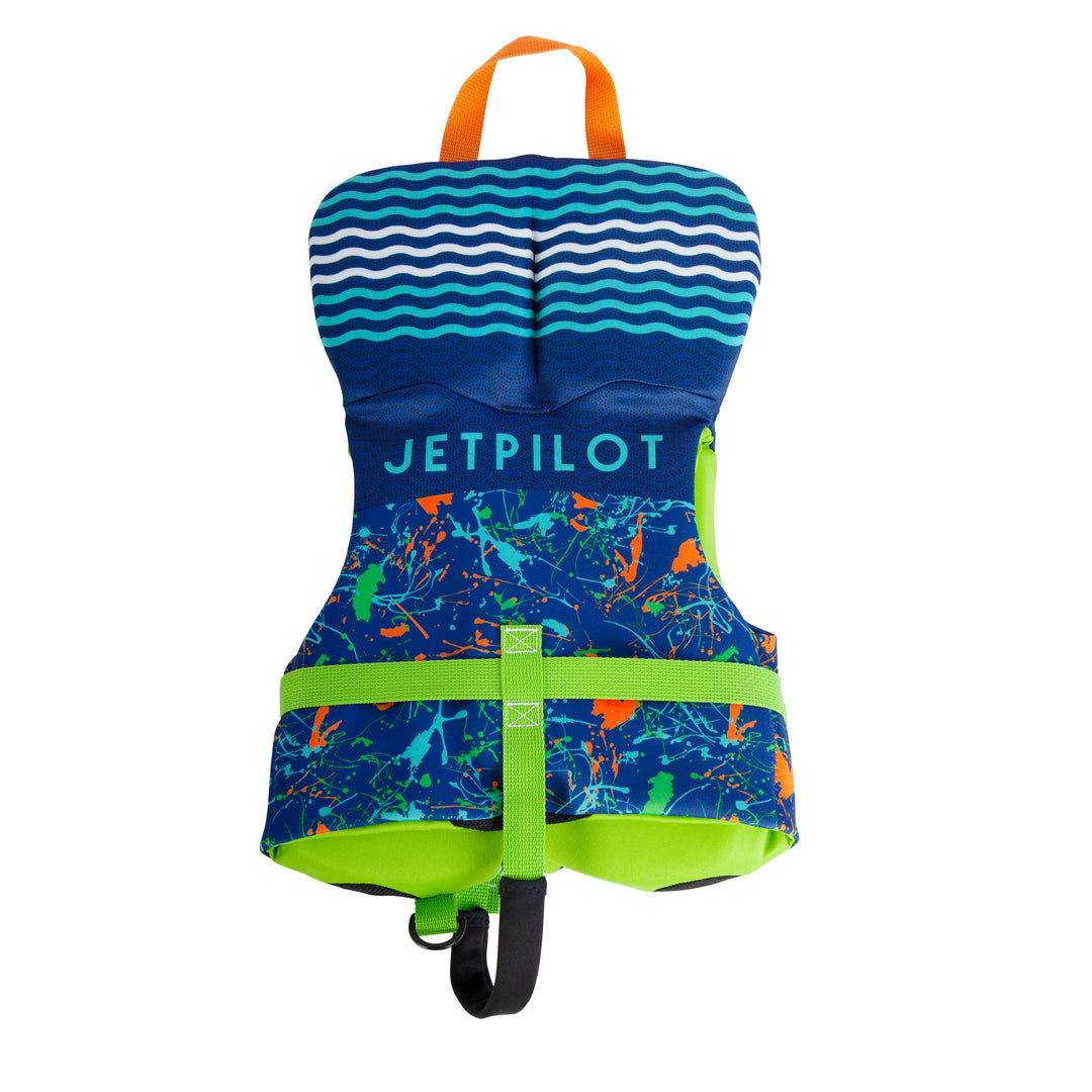 Rear view of the Jetpilot Infant Cause PFD in navy