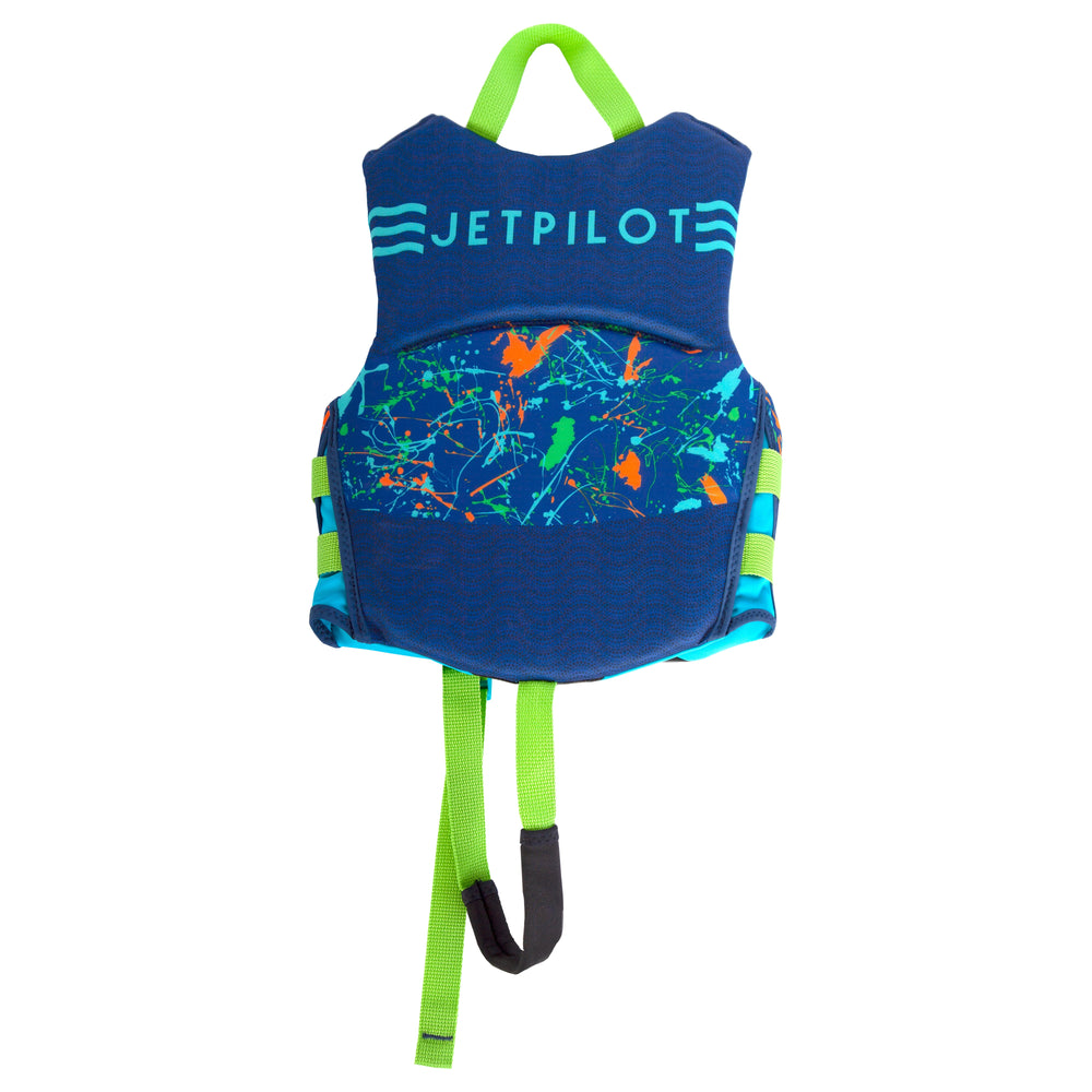 Rear view of the Jetpilot Child Cause PFD in navy