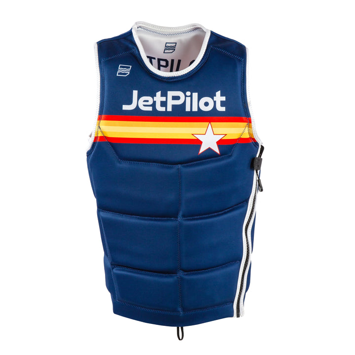 Front view of the Jetpilot Bonifay Baller Comp Vest. #color_white-hou