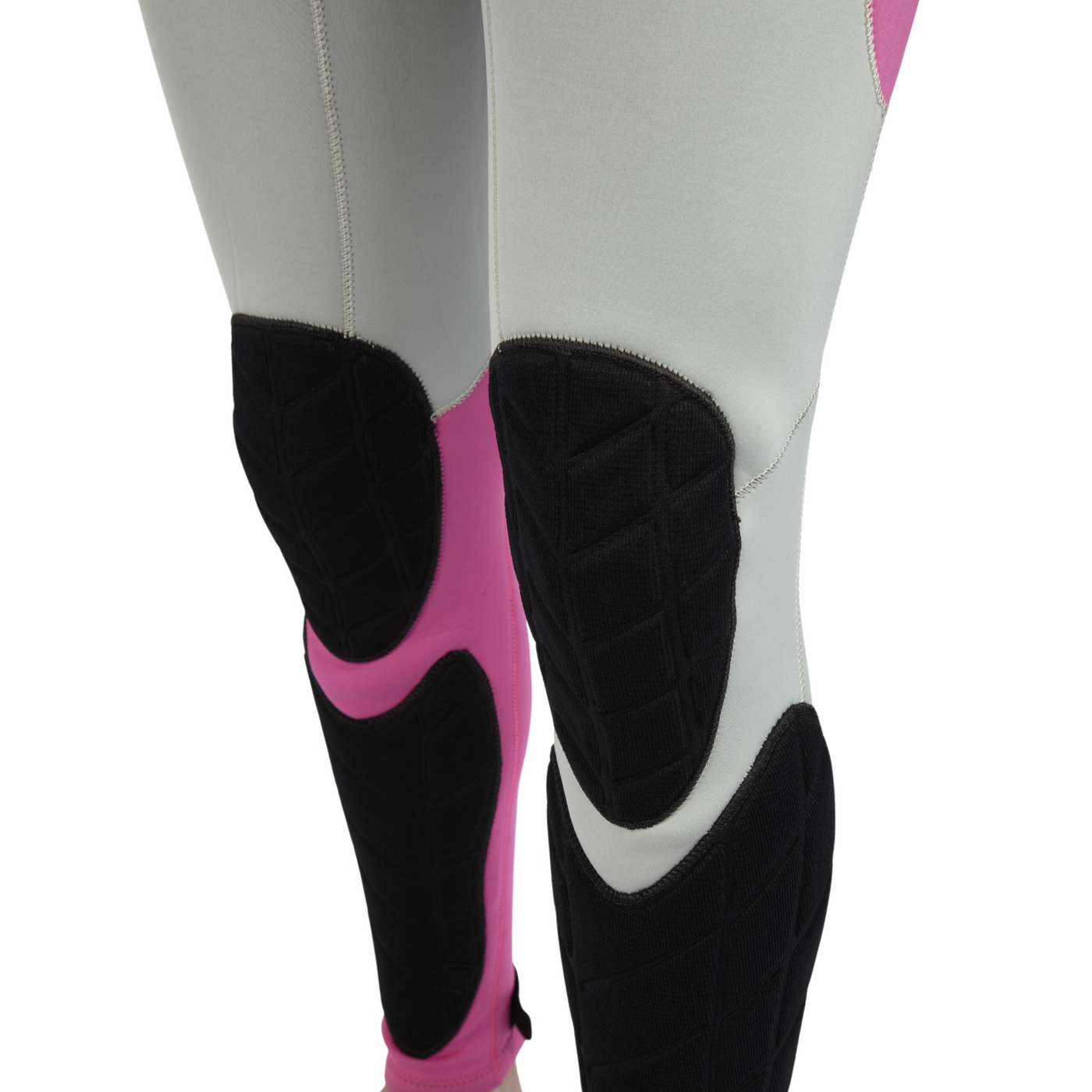 Jetpilot F-86 Sabre John wetsuit Silver colorway knee pads