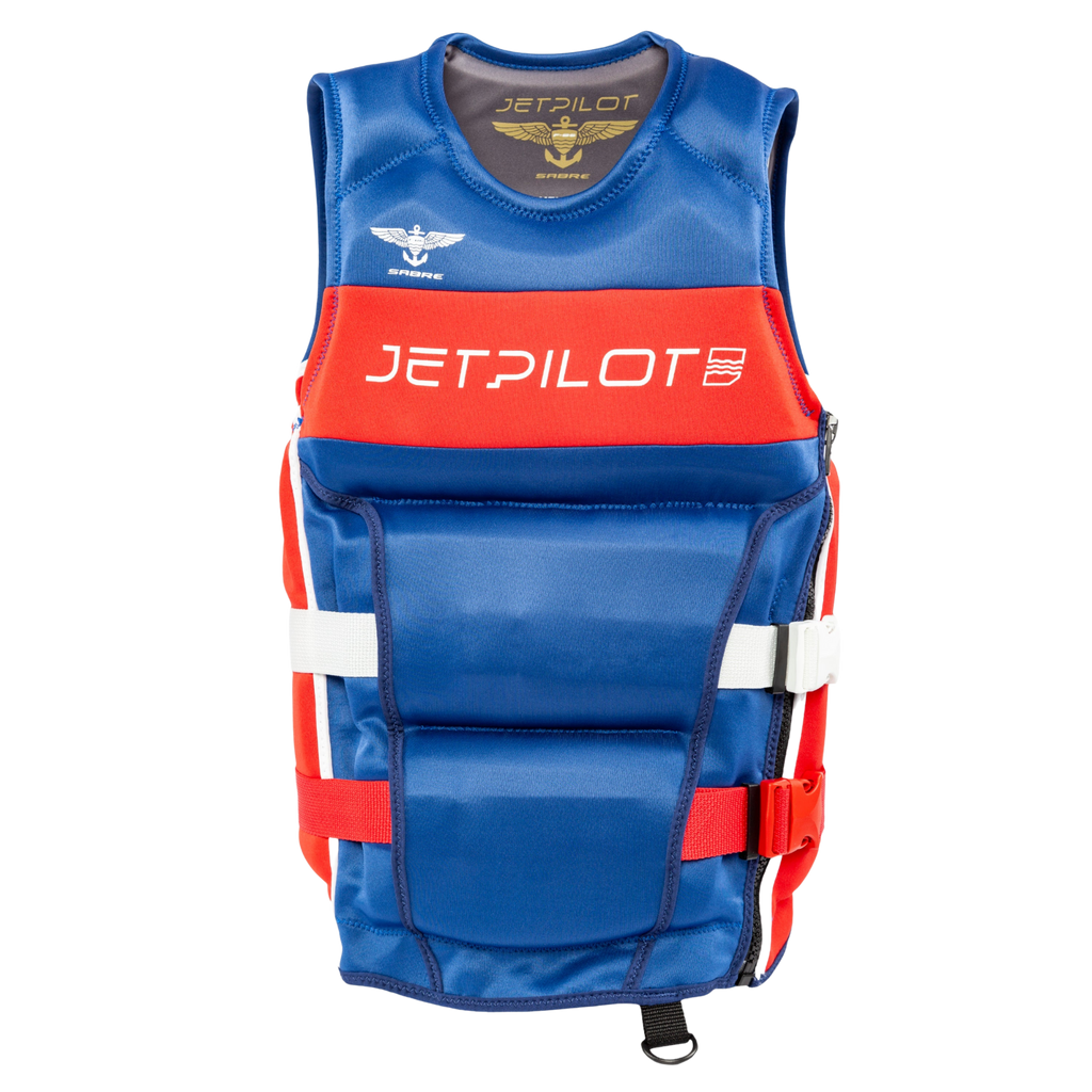 JETPILOT Nylon Vintage Side Entry Life Vest PFD Red LG/XL