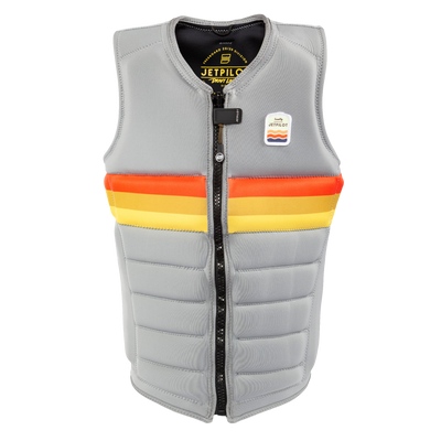 Front view of the Jetpilot Draftline Comp Vest. #color_draft-silver